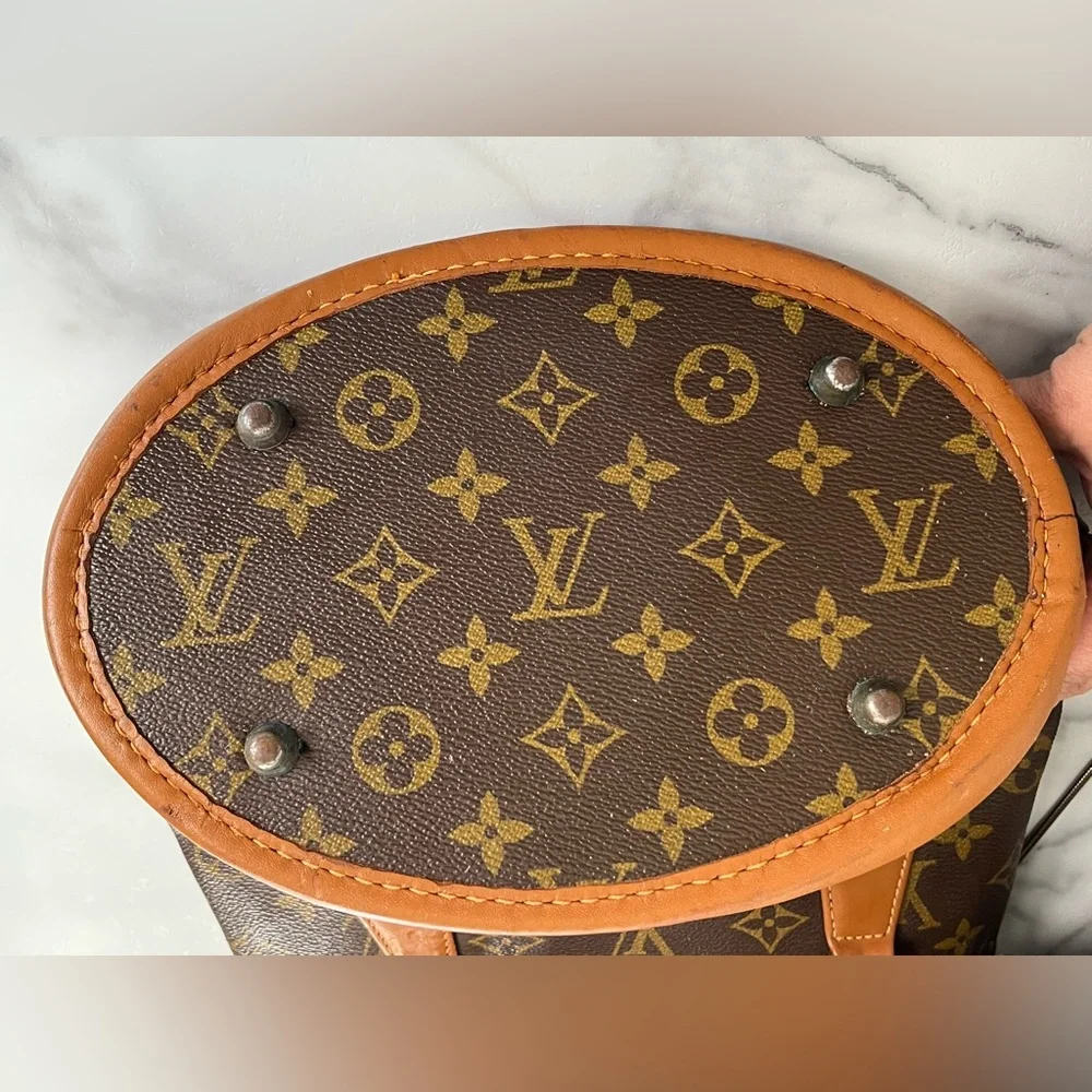 Louis Vuitton set Bucket Bag w/Coin Purse set 1970s vintage - Picture 7 of 16